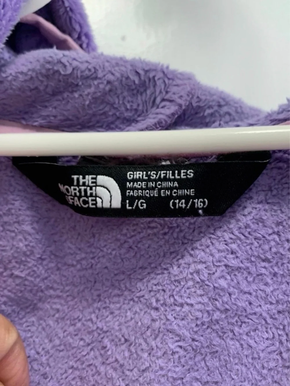 The North Face Girls' Purple Flrece Zip-Up Hoodie